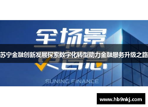 苏宁金融创新发展探索数字化转型助力金融服务升级之路